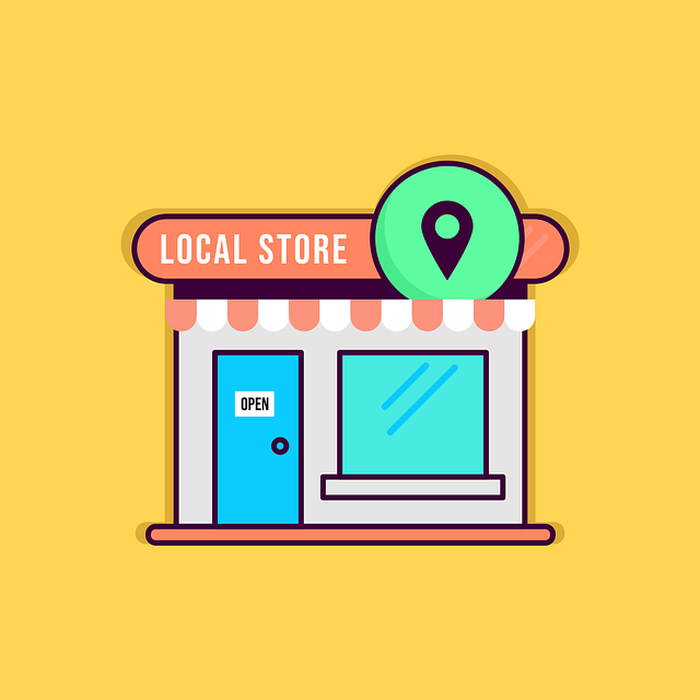 A graphic image of a local store. How to Get on First Page of Google